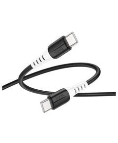 Type-C კაბელი Android/ Type - C / Hoco X82 Type-C to Type-C 60W silicone charging data cable Black-image | Hk.ge