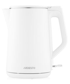 ელექტრო ჩაიდანი Ardesto Electric kettle EKL-X50, 1,7L, double-walled, gloss, STRIX, white-image | Hk.ge