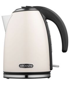 ელექტრო ჩაიდანი Ardesto Electric kettle EKL-F340BG, 1,7L, metal, gloss, STRIX, beige-image | Hk.ge