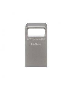 ფლეშ მეხსიერება Kingston 64GB USB 3.2 Gen1 DT Micro R200MB/s Metal-image | Hk.ge