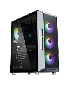 Zalman Computer case I3 NEO TG BLACK, without PSU, 1xUSB3.0, 2xUSB2.0, 4x120mm RGB fans, TG Side/Front Panel, ATX, Black-image | Hk.ge