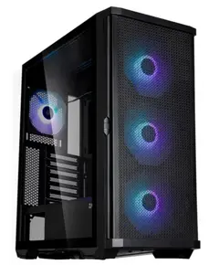 Zalman Computer case Z10 PLUS BLACK, without PSU, 2xUSB3.0, 1xUSB Type-C, 3x140mm ARGB fans, 1x120mm ARGB fans, TG Side Panel, EATX, Black-image | Hk.ge