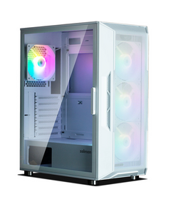 Zalman Computer case I3 Neo, without PSU, 1xUSB3.0, 2xUSB2.0, 4x120mm RGB, TG Side Panel, ATX, White-image | Hk.ge