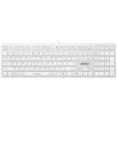 კლავიატურა: A4tech Fstyler FX50 Low Profile Scissor Switch Keyboard EN/RU White-image | Hk.ge