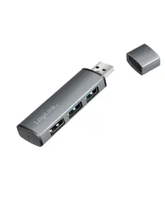 USB ჰაბი: Logilink UA0395 USB 3.2 Gen2 3-port Hub with Aluminum Casing-image | Hk.ge