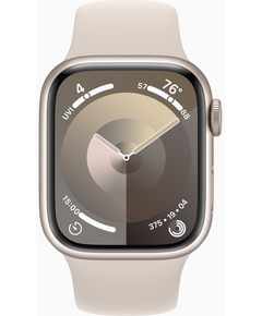 სმარტ საათი Smart Watch/ Apple Watch Series 9 GPS 41mm Starlight Aluminium Case with Starlight Sport Band - S/M A2978 (MR8T3QI/A_MR8T3QR/A)-image | Hk.ge