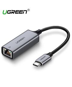 USB ქსელის ადაპტერი UGREEN CM199 (50737) USB Type C to 10/100/1000M Ethernet Adapter (Space Gray)-image | Hk.ge