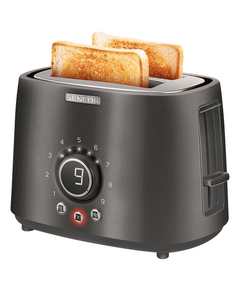 ტოსტერი Toaster/ Sencor STS 6058BK Toaster, 2 slots for making two slices (length 135 mm), Premium metallic design, 9 toasting intensity levels, Power input: 1,000W, 2-image | Hk.ge