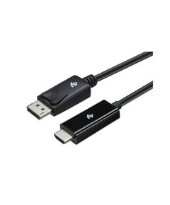 კომპიუტერის კაბელი 2E Cable 2Е Displayport - HDMI (AM/AM), black, 1.8m 2E-W1705-image | Hk.ge