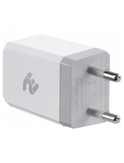 დამტენი 2E Wall Charge USB Wall Charger USB:DC5V/2.1A, white 2E-WC1USB2.1A-W-image | Hk.ge