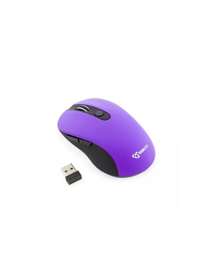 მაუსი SBOX Wireless Mouse WM-911U DPI 800/1200/1600 DPI USB 2.0 Purple 102214-image | Hk.ge