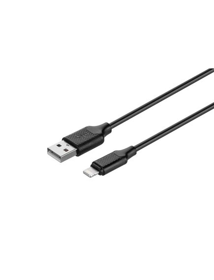 კაბელი KITs USB 2.0 to Lightning cable, 2A, black, 1m KITS-W-003-image | Hk.ge