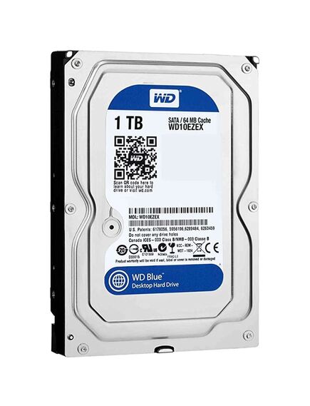 WD Hard Drive 3.5" SATA 3.0 1TB 7200 64MB Blue WD10EZEX-image2 | Hk.ge
