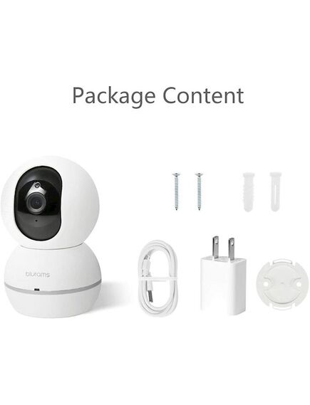 ვიდეო სათვალთვალო კამერა Blurams S15F Snowman Security Camera 1080p Wifi Two-Way Audio Night Vision Works with Alexa 360 Degree-image2 | Hk.ge