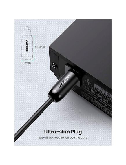 ოპტიკური აუდიო კაბელი UGREEN AV122 (70892) Toslink Optical Audio Cable 2m (Black)-image2 | Hk.ge