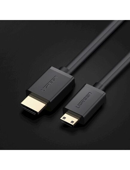 HDMI კაბელი UGREEN (11167) Mini HDMI to HDMI 2.0 4K Cable 1.5m (Black)-image2 | Hk.ge