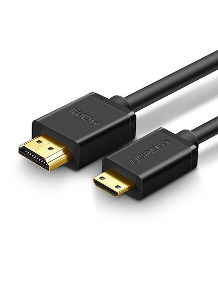 HDMI კაბელი UGREEN (11167) Mini HDMI to HDMI 2.0 4K Cable 1.5m (Black)-image | Hk.ge