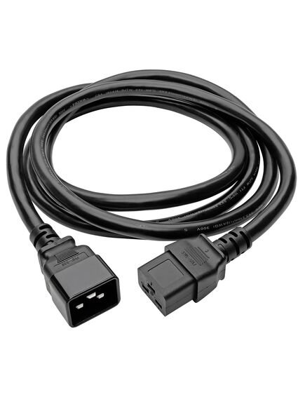 Power Extension Cord, C19 to C20 - Heavy-Duty, 20A, 250V, 12 AWG, 6 ft. (1.83 m), Black-image2 | Hk.ge