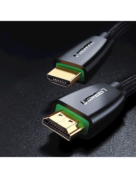 HDMI კაბელი UGREEN HD118 (40408) High-End HDMI Cable with Nylon Braid 1m (Black)-image2 | Hk.ge