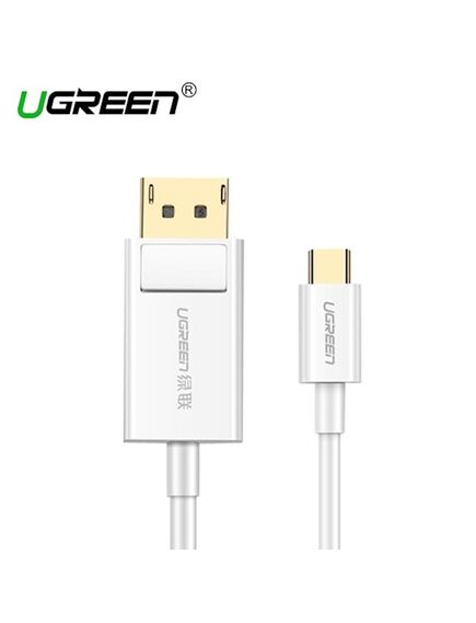 USB კაბელი UGREEN MM139 (40420) USB Type C to DP Cable 1.5m (White)-image | Hk.ge