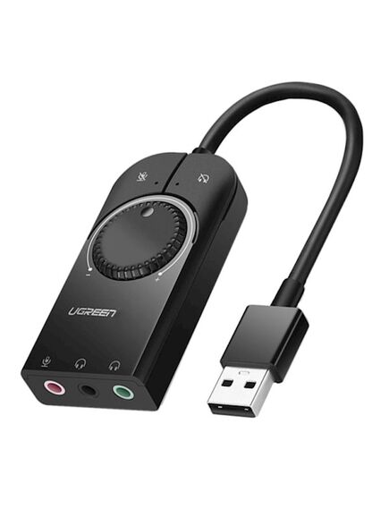 USB ხმის ბარათი UGREEN CM129 (50599) USB External Stereo Sound card Adapter 1M-image | Hk.ge