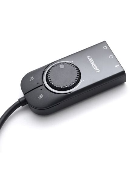 USB ხმის ბარათი UGREEN CM129 (50599) USB External Stereo Sound card Adapter 1M-image2 | Hk.ge