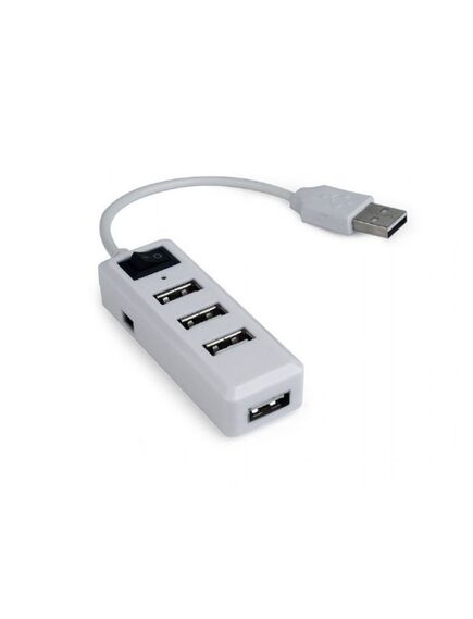 ადაპტერი: Gembird UHB-U2P4-21 USB 2.0 4-port hub with switch white 102584-image | Hk.ge