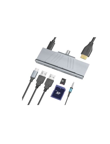 ადაპტერი: Logilink UA0347 USB-C 7-in-1 multifunction clamp hub USB 3.2 104231-image2 | Hk.ge