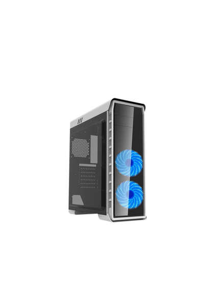 ქეისი GAMEMAX ELYSIUM WHITE MidT 1*USB3.0 2*USB2.0 2*120 BLUE acrylic (side panel) without PSU white ElysiumWhite ElysiumWhite-image | Hk.ge