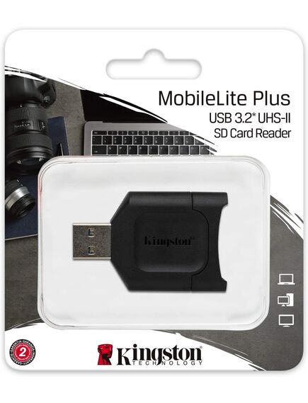 ბარათის წამკითხველი Kingston USB 3.1 SDHC/SDXC UHS-II MobileLite Plus MLP-image2 | Hk.ge