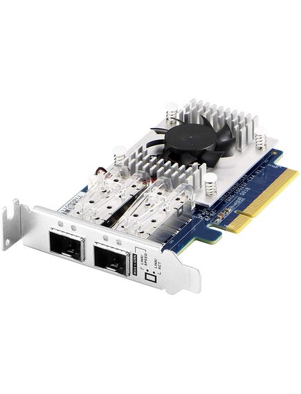 ქსელის გაფართოების ბარათი QNAP Dual-port SFP+ 10GbE network expansion card PCIe Gen3 x8 QXG-10G2SF-CX4-image3 | Hk.ge