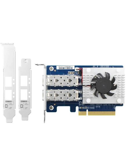 ქსელის გაფართოების ბარათი QNAP Dual-port SFP+ 10GbE network expansion card PCIe Gen3 x8 QXG-10G2SF-CX4-image4 | Hk.ge