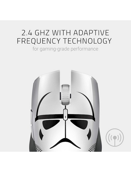 მაუსი Razer Gaming Mouse Atheris Stormtrooper Ed. WL/BT/USB Black/White RZ01-02170400-R3M1-image3 | Hk.ge