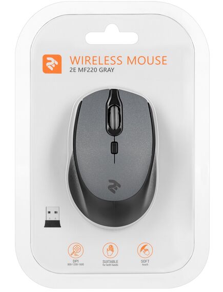 მაუსი 2Е Mouse MF220 WL Grey 2E-MF220WB-image5 | Hk.ge