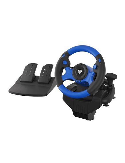 სათამაშო საჭე: Joystick and Wheel/ Genesis Driving wheel Seaborg 350 Blue FOR PC, PS3, PS4, Xbox One, Xbox 360 or Nintento Switch 107458-image | Hk.ge