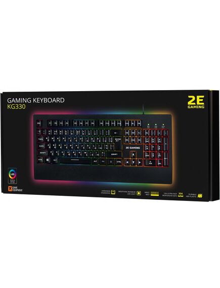 კლავიატურა 2E GAMING Keyboard KG330 LED USB Black Ukr 2E-KG330UBK-image4 | Hk.ge