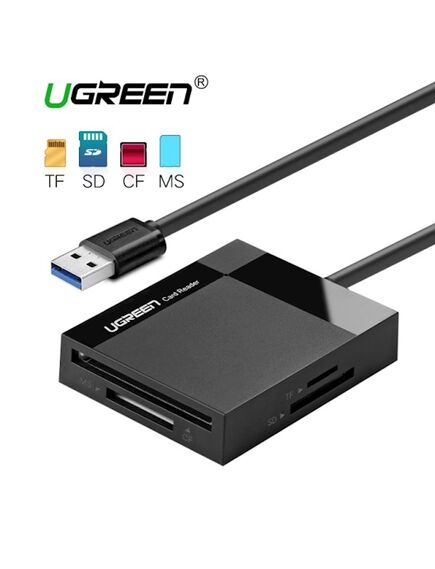 ბარათის წამკითხველი UGREEN CR125 (30231) USB 3.0 All-in-One Card Reader 1M-image | Hk.ge