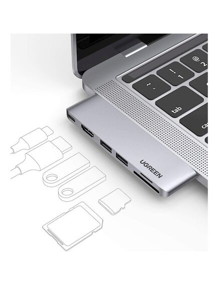USB-C ჰაბი UGREEN (80856) USB-C Multifunction Adapter-image2 | Hk.ge