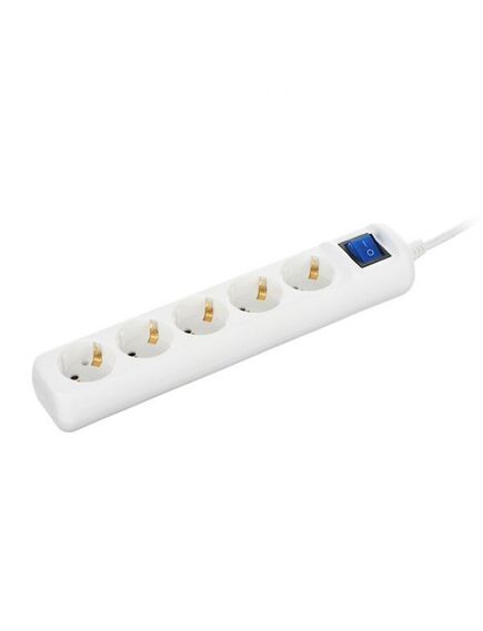 დამაგრძელებელი: 2E 3 ways socket,with children protection and switch.H05VV-F 3G*1.0mm, 5m, White body,blue switch-image2 | Hk.ge