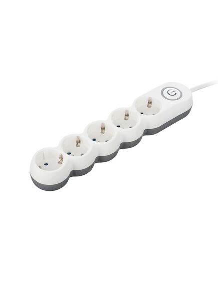 დამაგრძელებელი: 2E 5 Ways socket,with children protection.H05VV-F 3G*1.0mm, 3m, white, suitable for vertical mounting-image3 | Hk.ge