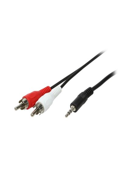 აუდიო კაბელი: Logilink CA1043 Audio cable 1x 3,5mm male to 2x Cinch male 5,0m 98761-image | Hk.ge