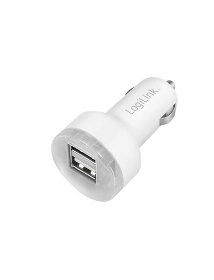 დამტენი: Logilink PA0227 USB Car Charger 2 Port 10.5W White 102205-image2 | Hk.ge