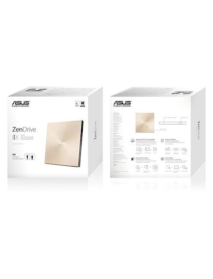 ოპტიკალი: ASUS ZenDrive SDRW-08U9M-U DVD+-R/RW USB2.0 EXT Ret Ultra Slim Black-image5 | Hk.ge