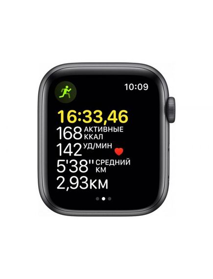 Smart Watch/ Apple Watch SE GPS 44mm Space Gray Aluminium Case with Midnight Sport Band - Regular Model A2352 (MKQ63RB/A)-image2 | Hk.ge