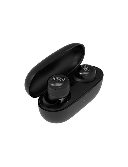 ყურსასმენი:Wireless Headset/ QCY T17 Wireless Earbuds with Charging Case Waterproof Stereo, Touch Control Black-image | Hk.ge