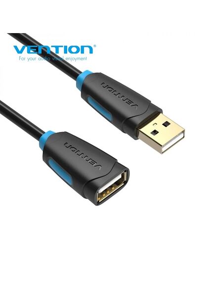 ადაპტერი Vention CBCBG USB2.0 Extension Cable 1.5M Black CBCBG-image2 | Hk.ge
