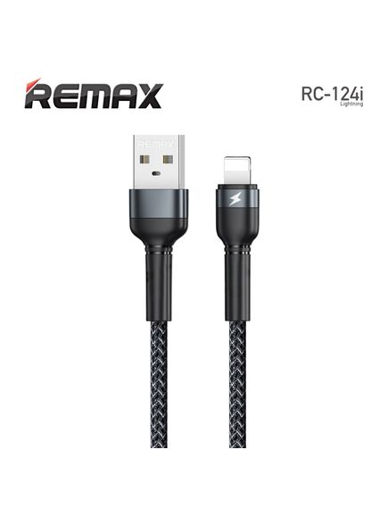 USB კაბელი REMAX RC-124i Cable USB to Lighting 1m შავი 6972174152837-image | Hk.ge