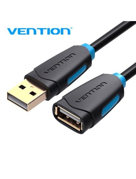 ადაპტერი Vention CBCBJ USB2.0 Extension Cable 5M Black CBCBJ-image | Hk.ge