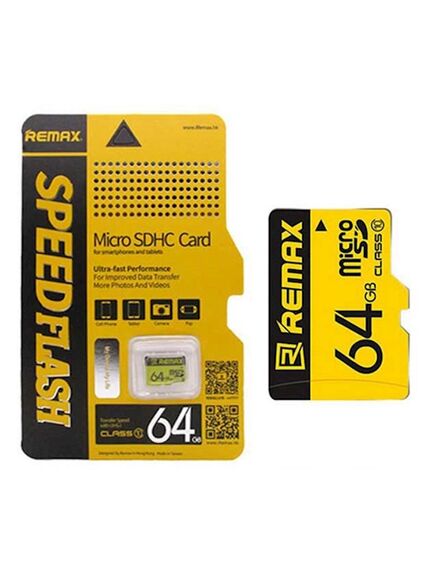 REMAX მიკრო ჩიპი TF card Speed flesh Micro SDHC 64GB Class 10-image | Hk.ge