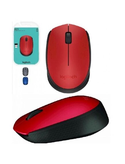 მაუსი:Mouse/ Logitech/Wireless Mouse M171 RED 910-004641-image2 | Hk.ge